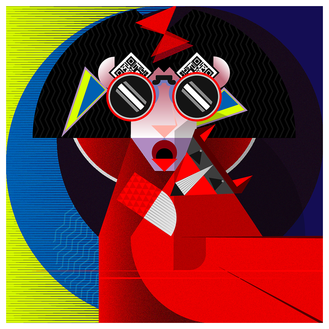 Woman With the Foxfur Coat artwork design fashion graphic design illustration illustrator pop art