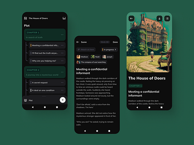 Story Planning App app book mobile mobile design ui ux