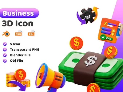 Business 3D Icons 3d art 3d artist 3d icon 3d illustration 3d ilustration 3d modeling icon icon a day icon design icon pack icon set iconography icons icons pack icons set iconset line icons logo ui icons ui kit