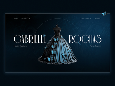 Haute couture website design design graphic design uxui webdesign website