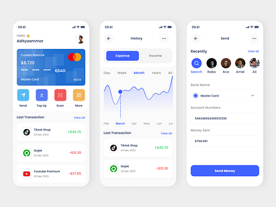 Sakuku - Finance Mobile App app apps clean colorfully design finance illustration m bangking mobile mobile inspiration money typography ui ui design uiux ux