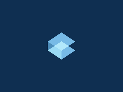 Abstract C Logo abstract blue branding c logo