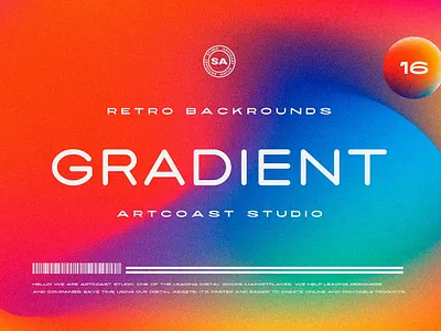 Retro Gradient Backgrounds abstract background black blue color creative dark gradient graphic graphic design green light orange pattern pink print purple texture white yellow