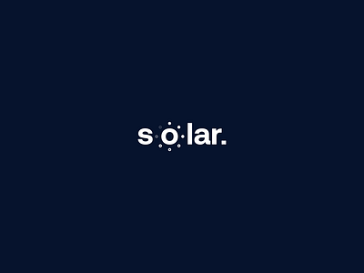 Solar Logo || Wordmark logo, Brand Identity, Modern, Abstract 3d abstract animation branding design graphic design icon illustration lettermark logo logo modern ui vector