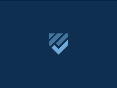 Shield + Check Logo blue check logo shield stripes