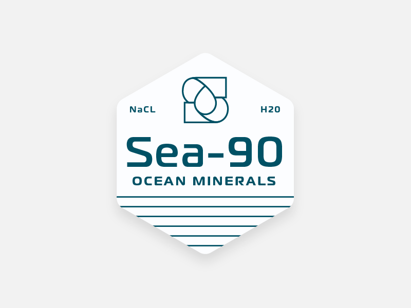 Badge Logo for Ocean Mineral Brand