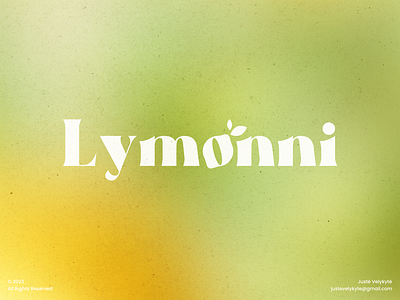 LYMONNI LOGO branding design graphic design justevelykyte lemon logo logotype personal brand