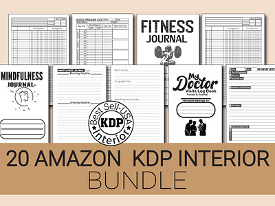 20 Amazon KDP Interiors about summer season amazon animation blood pressure branding graphic design illustration inte kdp logo motion graphics video game design camp weight loss tracker