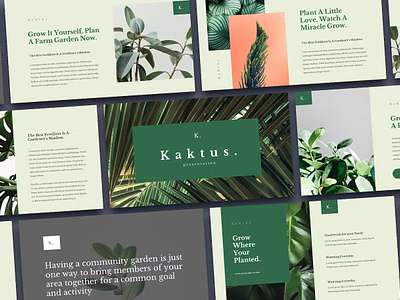 Kaktus - Elegant Powerpoint Template abstract annual business clean corporate download google slides keynote pitch pitch deck powerpoint powerpoint template pptx presentation presentation template professional slides template ui web