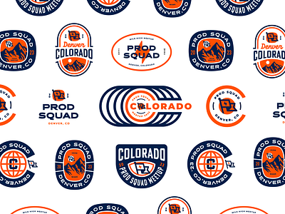 Branding & Badges for a Team Meet Up badges branding icon logo