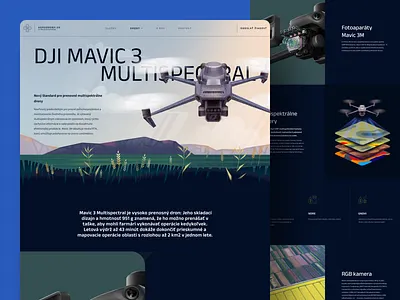 Agrodrones Slovakia Drone Page agriculture business corporate drones farming fields illustration art illustrations landing page redesign tech technology ui ux uxui web web design webdesign website website design