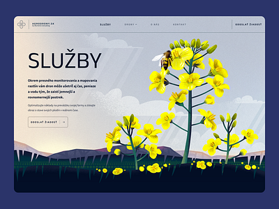 Agro Drony Services page agriculture bee farm farmer farming field flower flowers illustration illustration art illustrations interface landing landing page ui ux uxui web web design webdesign