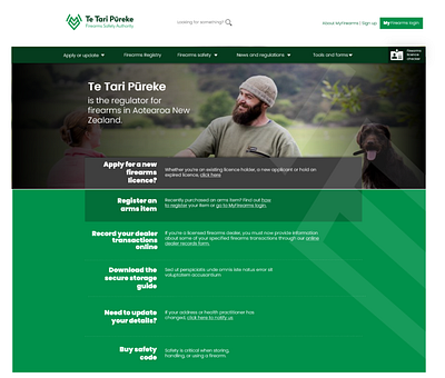 Te Tari Pūreke website design