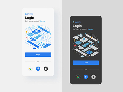 Login Screen Illustration for Sakari.io 2d illustration app design app illustration branding design digital art digital illustration flat art freehand illustration graphic design hero image illustration landing page line art login logo typography ui ux web illustration