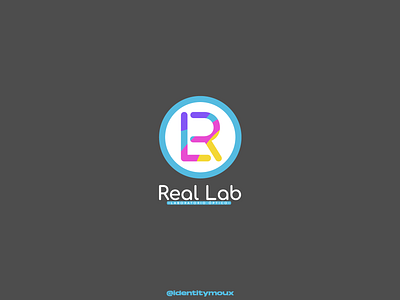 Real Lab Logo brand branding design graphic design illustration logo logofolio lr monogram vector