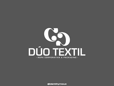 Dúo Textil Logo brand branding cc design graphic design illustration logo logofolio monogram textil vector