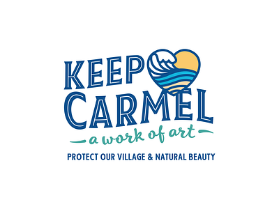 Keep Carmel a Work of Art brand branding design emblem graphic design illustration logo typography