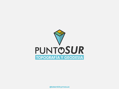 Punto Sur Topografía brand branding design geodesia graphic design illustration logo logofolio sur terrain topografia topography vector