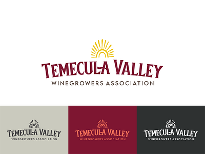 Temecula Valley Winegrower's Association brand branding design graphic design illustration logo typography vector