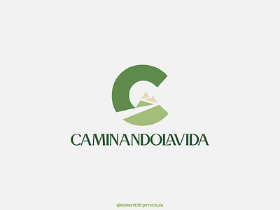 Caminando La Vida . brand branding c clogo design graphic design hiking illustration logo logofolio mountain nature path travel turism vector