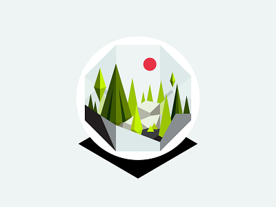 our ecosystem abstract branding design eco system forest illustration lowpoly
