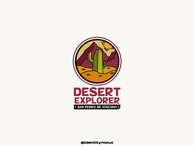 Desert Explorer atacama brand branding cactus desert desierto design graphic design illustration logo logoatacama logodesert logodesierto logofolio logosanpedro sanpedrologo ui vector