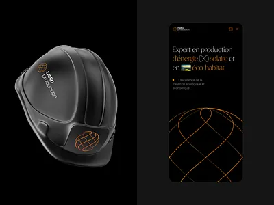 Helio Production brand brand design brand identity design branding elegant graphic design identity logo design logomark minimal mobile modern solar solar energy solar power sun sustainable energy typography