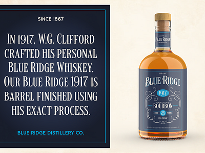 Blue Ridge Typeface bourbon branding design font font design graphic design lettering logo logo design type typography whiskey branding whiskey label