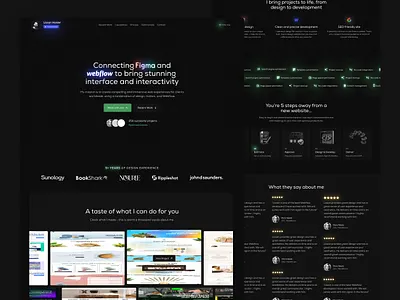 Agency Website Design agency banner banner design branding dark design illustration logo portolfio ui ui design web design website