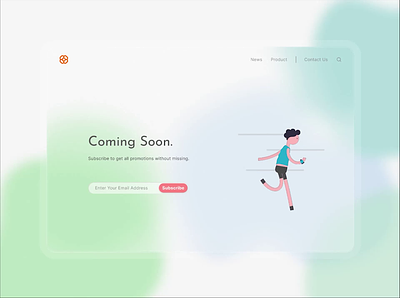 DailyUI_D48_Coming Soon animation coming soon daily ui design motion graphics ui web