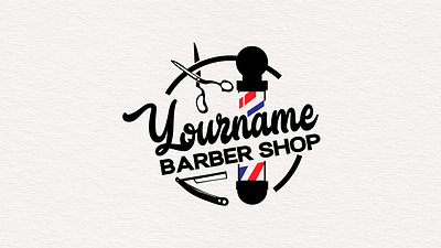 Barber Shop Logo app barber barbershop branding design graphic design icon illustration logo store tutorial ui vector