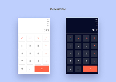 Calculator UI design ui