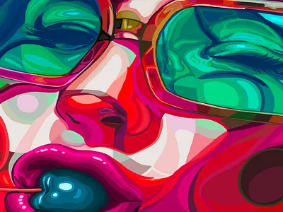 Very Cherry branding design digital art digital illustration digital painting illustration portrait