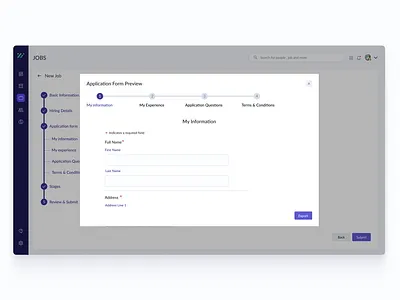 HRM - Dialog boxes app application box checkbox design dialog dialog box form hr hrm job product design success ui web app