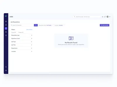 HRM - Error & Result Not Found 404 app design error hr hrm job no result not found product design ui ux web app