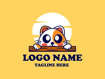 Cute Cat cat cute logocompany
