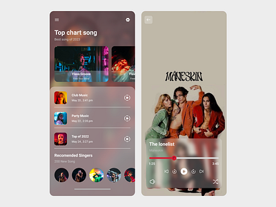 Music Player App ui