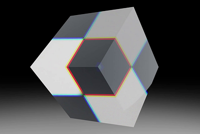 The Holographic Cube 3d animation branding holographic motion motion graphics