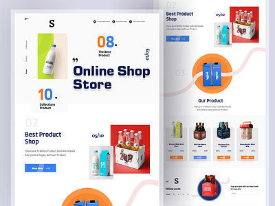 Online Shop Store Site Design: Landing Page / Home Page UI design designer landing page landingpage online food shop online shop store online shop store landing online shop store webpage site web design web designer web page web site webdesign webpage website website design website designer websites