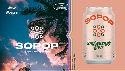 SOPOP Soda branding graphic design ui