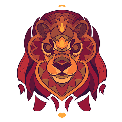 Fractured Lion illustration