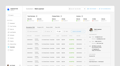 Dashboard Concept: Construction Management Software UI dashboard design desktop figma ui