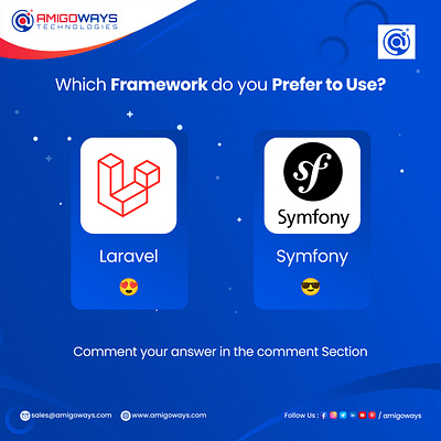 Which Framework do you prefer to use? 2023popularframework amigoways amigowaysappdevelopers amigowaysteam