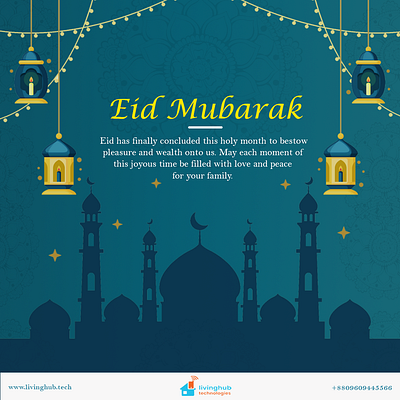 Eid-Ul-Fitr Poster 3d animation app branding dashboard design graphic design illustration logo poster ui vector