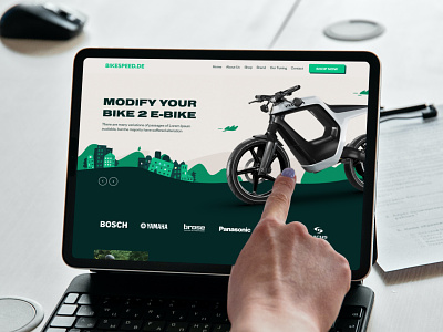 Electric Bikes - eCommerce Website UI/UX Design