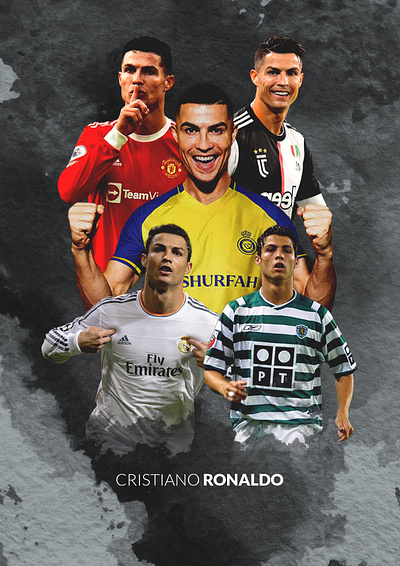 Ronaldo Poster cover custom design football graphic design poster ronaldo shirt typography