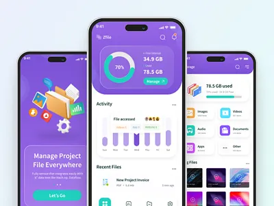 File management app design app app inspiration app ui branding design file management graphic design illustration logo management app mobile ui monile app ui ui concenpt ui inspiration uiux ux vector website webui