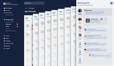 Meetings Assistant Page ui ux