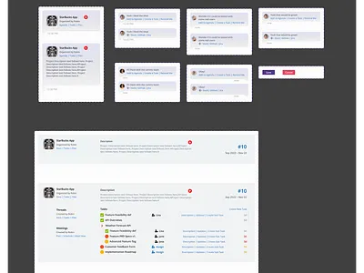 Components - Meetings App app ui ux