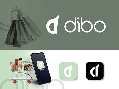 Logo Design for dibo 2d 2d art app app icon app logo brand branding creative design digital digital art graphic design icon identity branding illustration logo logo design minimal modern unique